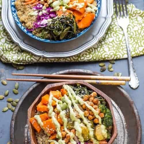 Roasted Vegetable Buddha Bowls Life Made Sweeter