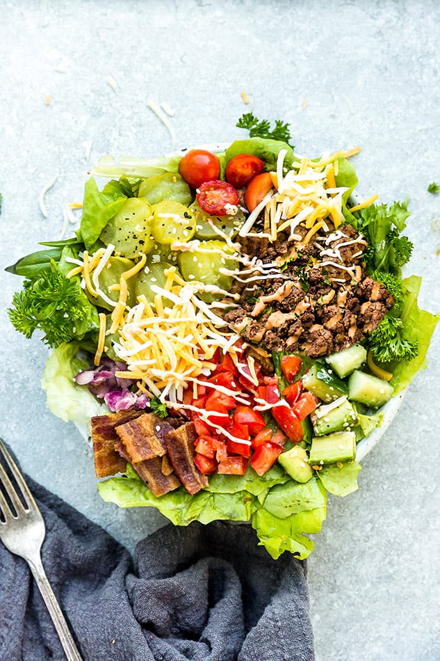 Healthy Low-Carb Burger Bowls Recipe — Eat This Not That