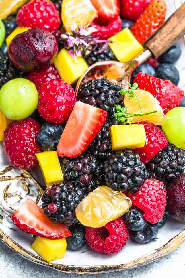 Healthy Fruit Salad Recipe with No Added Sugar - She Loves Biscotti