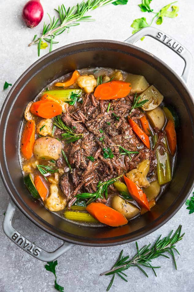 Instant Pot Pot Roast with Potatoes & Carrots - Creme De La Crumb