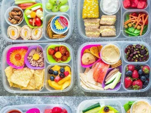 No-Cook Clean Eating Lunch Boxes 4 Creative Ways!