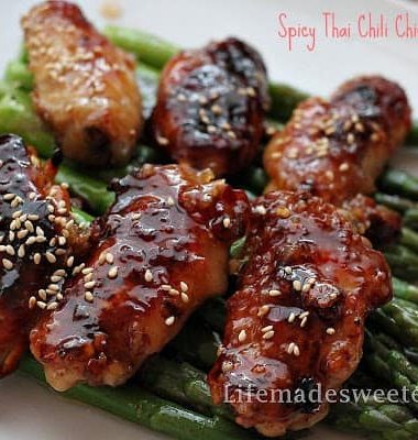 Best Spicy Thai Chicken Wings that are loaded with flavor and so easy to make.