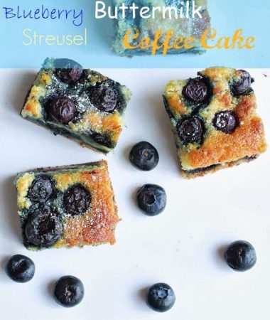 Blueberry Streusel Buttermilk Coffee cake squares