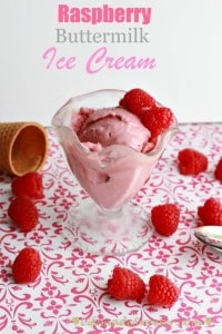 Raspberry Buttermilk Ice cream - Best raspberry ice cream made with creamy & tangy buttermilk to make a delicious homemade ice cream. The perfect way to cool down on a hot summer's day.