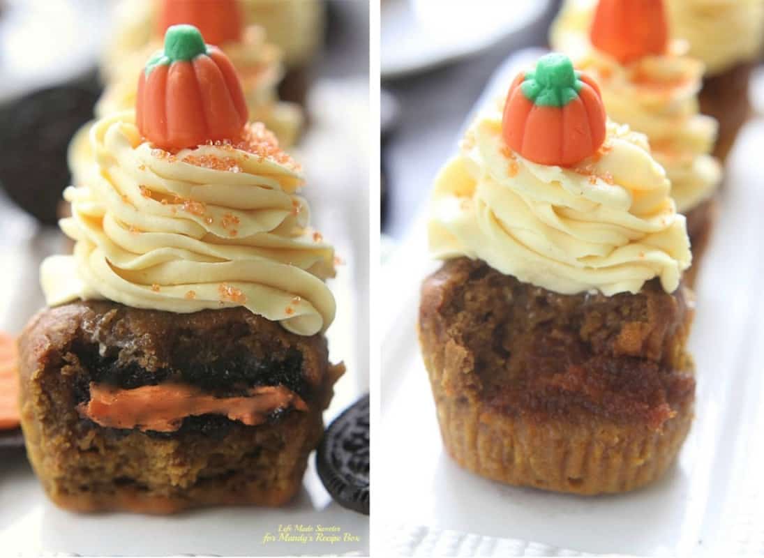 Pumpkin Cupcakes with Maple  Cinnamon Frosting @LifeMadeSweeter
