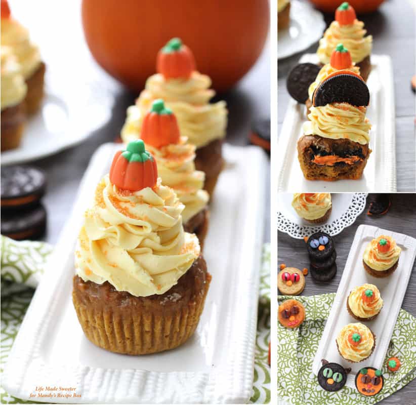 Pumpkin Cupcakes with Maple CinnamonFrosting @LifeMadeSweeter