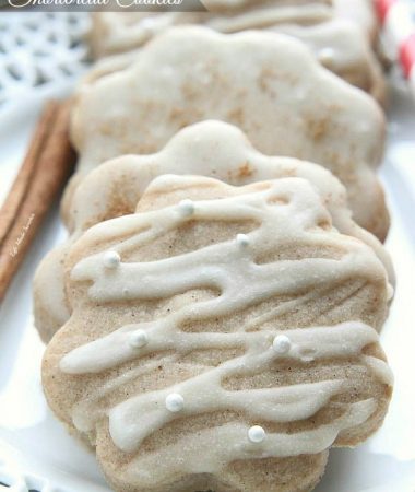 Eggnog Shortbread Cookies - a holiday twist on your favorite classic cookie