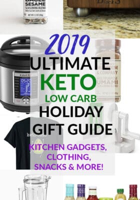 Collage of keto gift guide