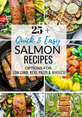 Collage of 6 best salmon recipes that are quick and easy for busy weeknights