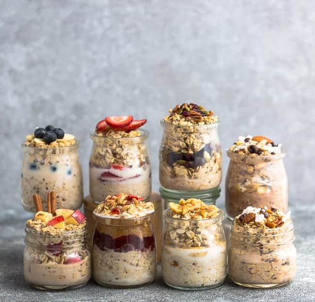 Overnight Oats Recipe (4 Flavors) - Fun FOOD Frolic