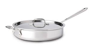 All Clad stainless skillet with lid
