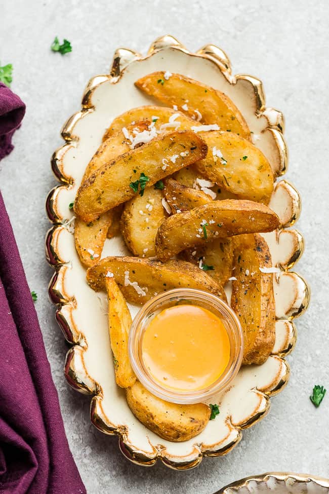 Air Fryer Potato Wedges | The Easiest Crispy Potato Wedge Appetizers