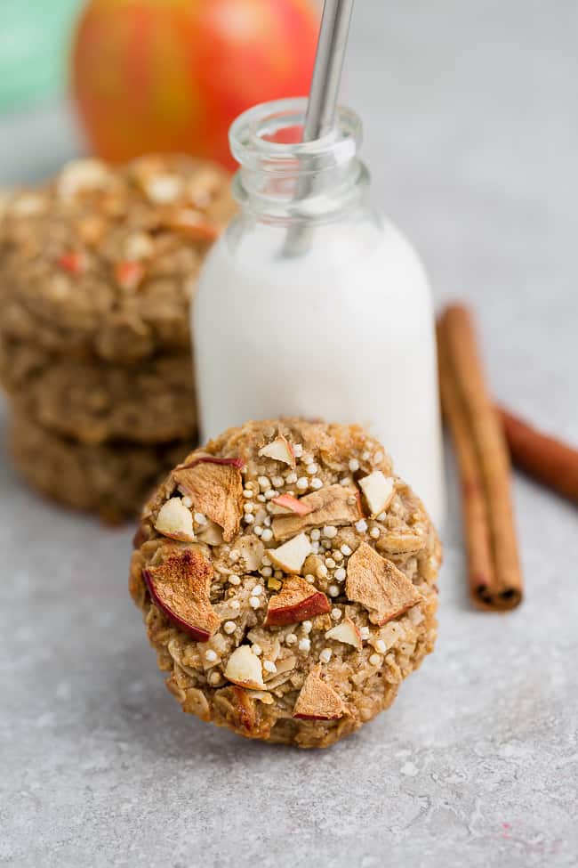Apple Cinnamon Breakfast Cookies - 12 Ways - switch up your snack lineup with these easy make ahead breakfast cookies for busy on-the-go mornings. Best of all, these recipes are all gluten free, refined sugar free with nut free, paleo / low carb / keto options.