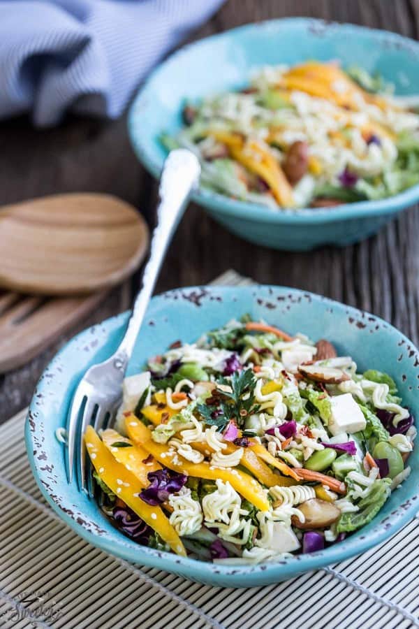 Asian Cabbage Slaw makes the perfect easy and healthy dish!