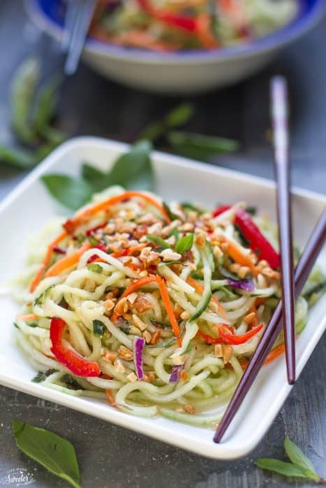 Zucchini Noodle Salad | Life Made Sweeter