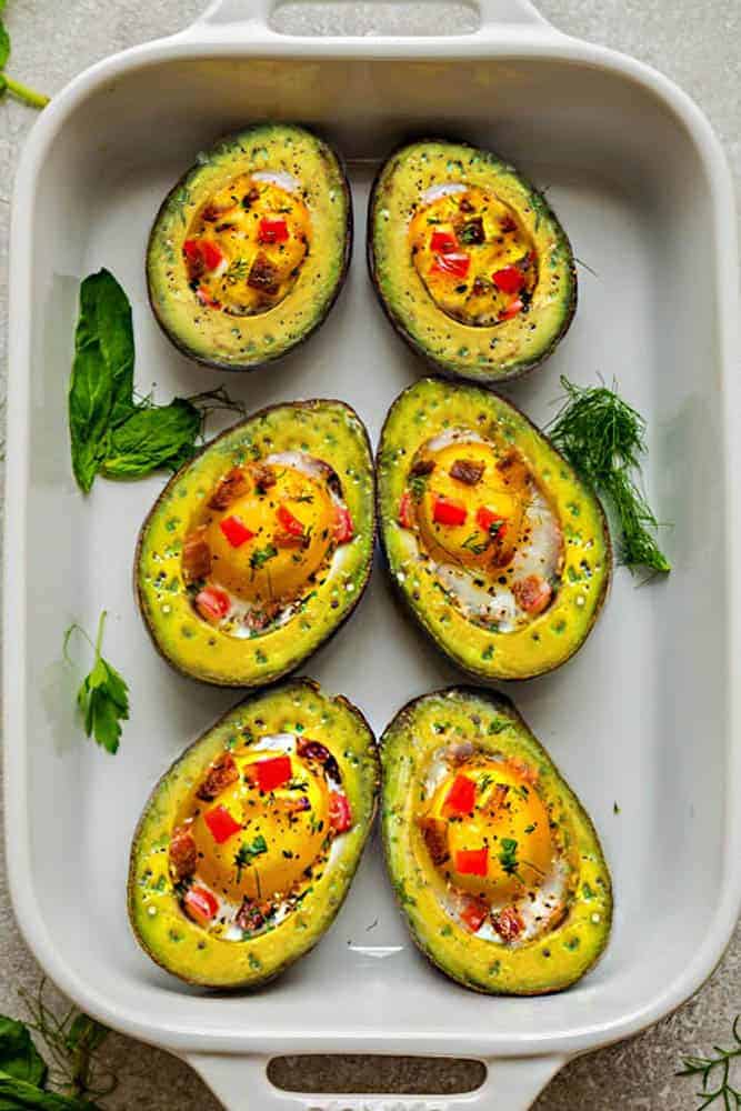 Super Healthy Breakfast Avocado Egg Cups for Clean Eats!