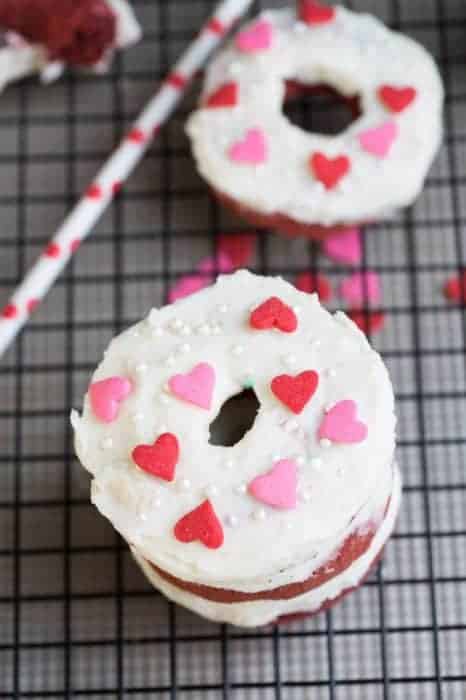 Baked Red Velvet Cake Donuts With Cream Cheese Frosting 8113