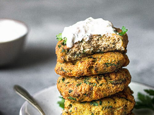 Baked Salmon Cakes Recipe with Homemade Tartar Sauce