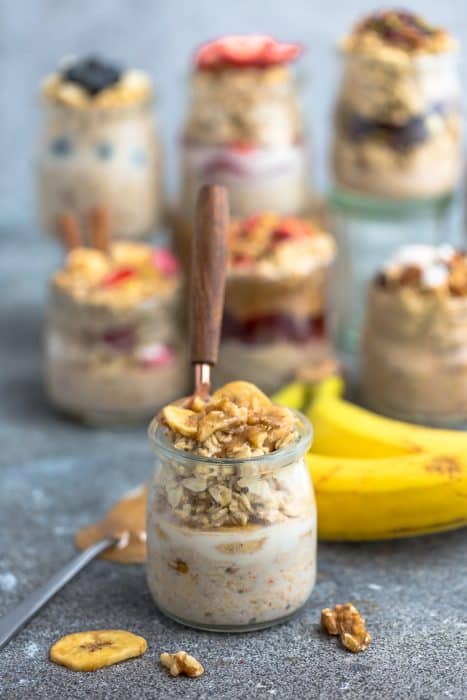 Banana Overnight Oats Recipe | Healthy Meal Prep Breakfast Idea