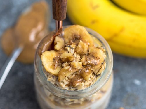 Banana Nut Overnight Oats - A Night Owl Blog