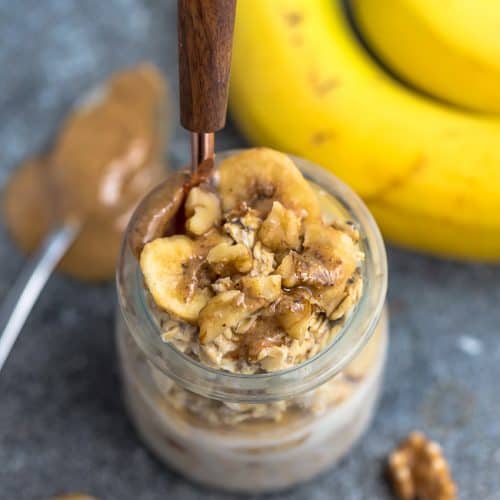 Banana Nut Overnight Oats - A Night Owl Blog