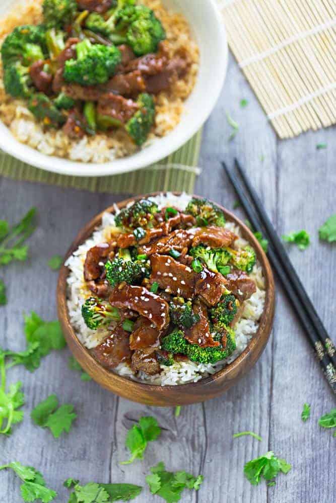 Instant Pot Beef and Broccoli - an easy set and forget Chinese takeout favorite perfect for busy weeknights. Best of all, the beef cooks up melt-in your mouth delicious in a rich and savory sauce. Recipe also works great for Sunday meal prep for work or school lunchboxes.