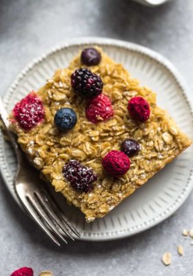serving of Berry Baked Oatmeal