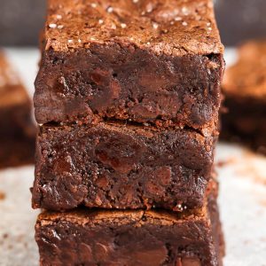 This no fail recipe for the Best Brownies ever bakes up perfectly fudgy with a crackly top every single time. So easy to make and comes together in just ONE BOWL and a whisk.