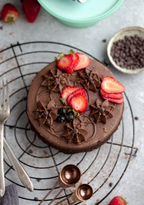 Keto Chocolate Cake - our favorite chocolate cake recipe that's intensely rich, moist with a light and airy crumb. Perfect for birthdays, parties or any time you're craving a decadent dessert that's also gluten free & low carb.