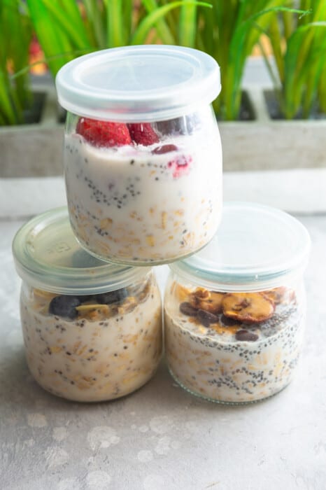 Overnight Oats Containers with Lids and Spoon, 1 Pack Mason Jars for Overnight  Oats, 600 ml Overnight Oats Jars Glass Oatmeal Container to Go for Chia  Pudding Yogurt Salad Cereal Meal Prep Jars 