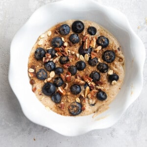 blueberry baked oats with