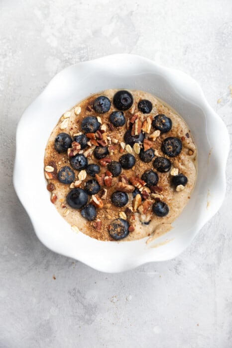 Blueberry Baked Oats - Vegan TikTok Baked Oats Recipe