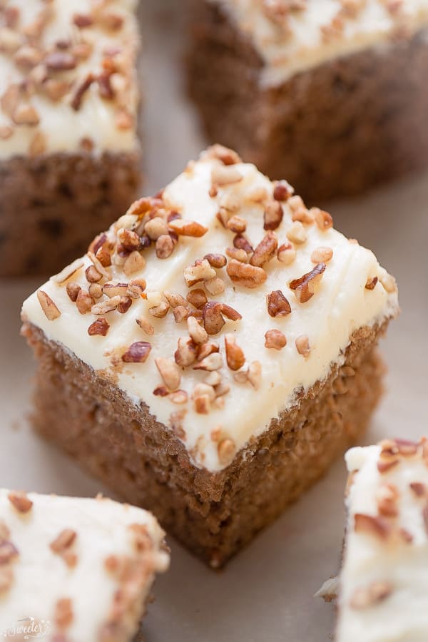 Brown Sugar Butterscotch Sheet Cake makes an easy & decadent holiday dessert.