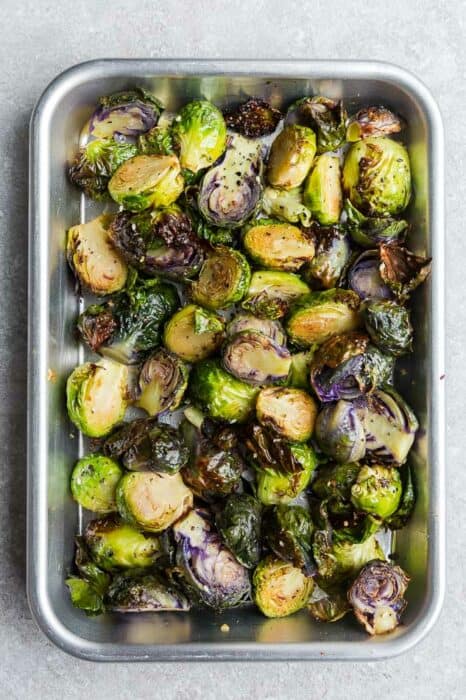 Roasted Brussels Sprouts Perfectly Crispy Low Carb Keto Side Dish 1218