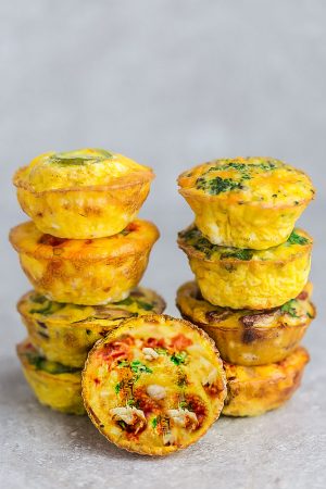 Buffalo Chicken Egg Muffins - Low Carb / Keto - Low Carb, Keto Breakfast