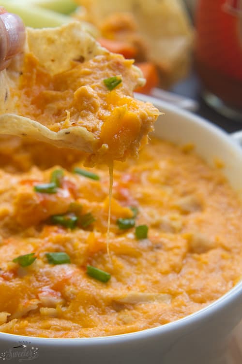 Buffalo Chicken Dip with Zucchini - Life Made Sweeter