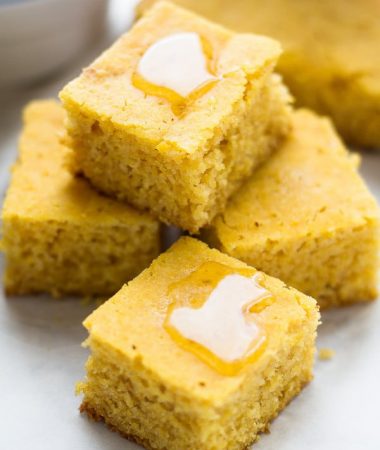 Butternut Squash Cornbread comes together easily in the Slow Cooker - perfect side dish for Thanksgiving