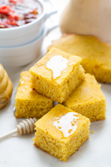 Butternutsquash Cornbread comes together easily in the crock pot. Makes the perfect side dish for Thanksgiving