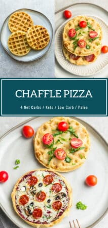 Chaffle Pizza - The BEST Low Carb Pizza Recipe - Super EASY to make!
