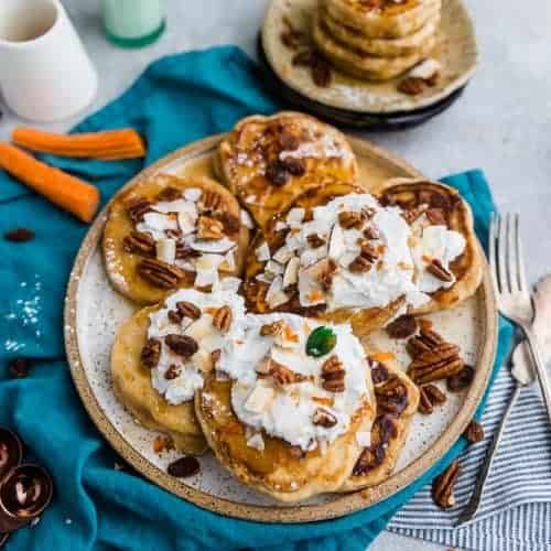 Keto Carrot Cake Pancakes Low Carb Pancake Recipe