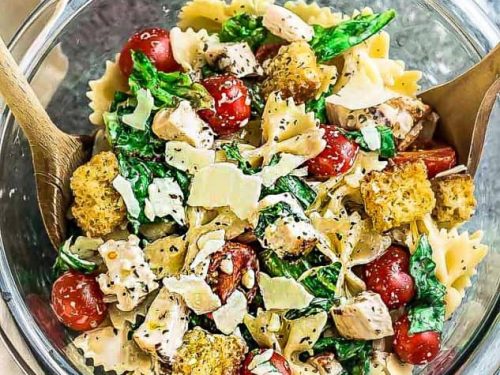Vegan Caesar Pasta Salad - Gluten-Free | Dairy-Free | Life Made