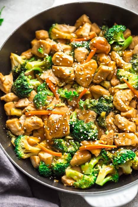 Chicken and Broccoli Stir Fry - Healthy 30 Minute Chinese Dinner Recipe