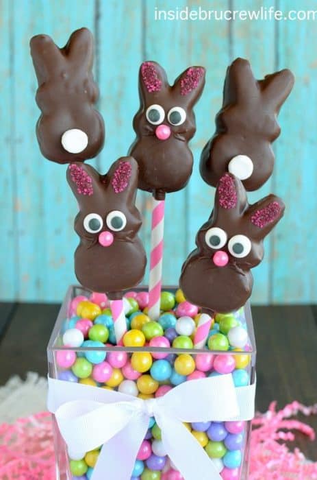 Chocolate Covered Marshmallow Bunnies