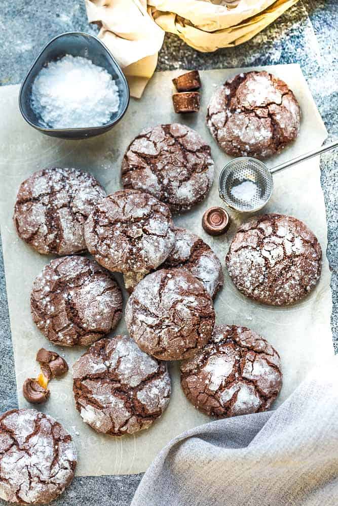 Chocolate Crinkle Cookies are soft, chewy and the perfect classic cookie to add to your holiday cookie platter. Best of all, so easy to make!