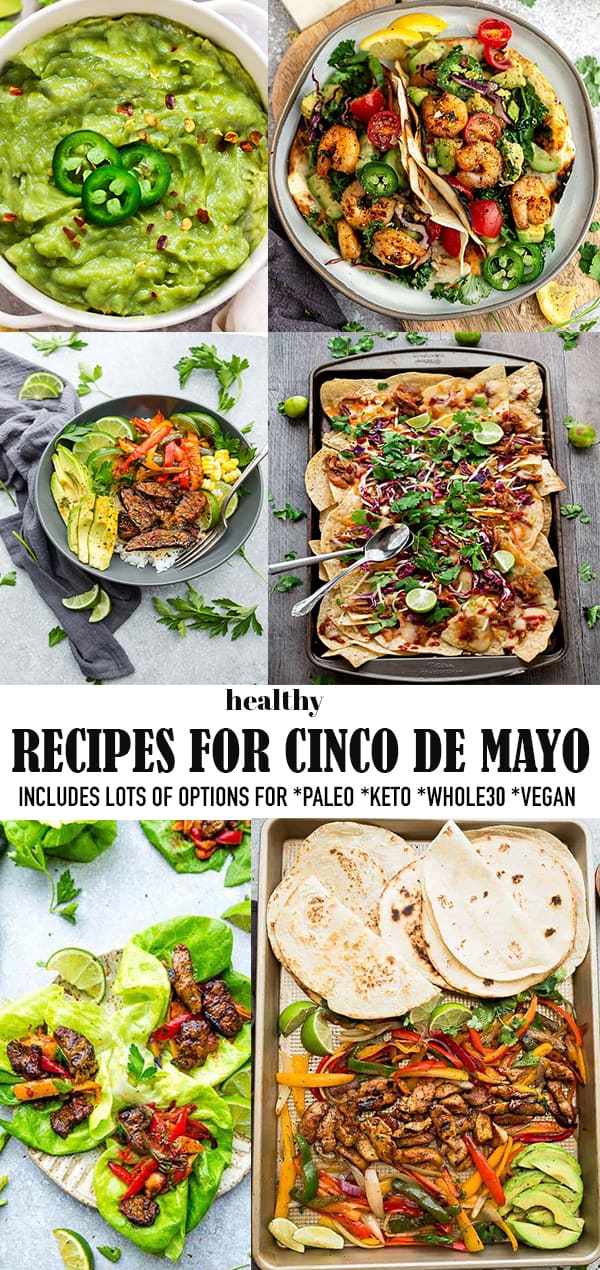 Collage of Cinco de Mayo recipes