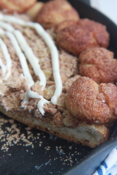 Cinnamon Streusel Dessert Pizza - Life Made Sweeter