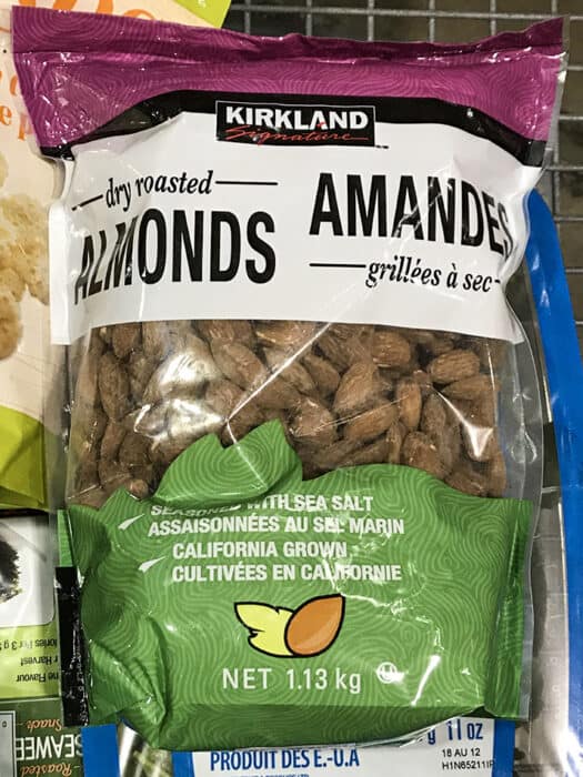 Costco Whole30 Keto Shopping List Dry Roasted Almonds