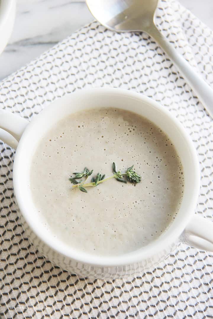 Creamy Mushroom Soup - Guest Post by Brunch with Joy