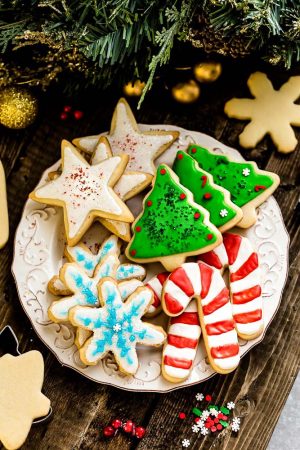 homemade christmas cookie platters