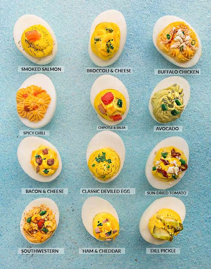 Low Carb Deviled Eggs - 12 Ways (Keto-friendly) - Life ...